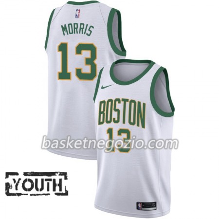 Canotte Bambino Boston Celtics Marcus Morris 13 2018-19 Nike City Edition Bianco Swingman
